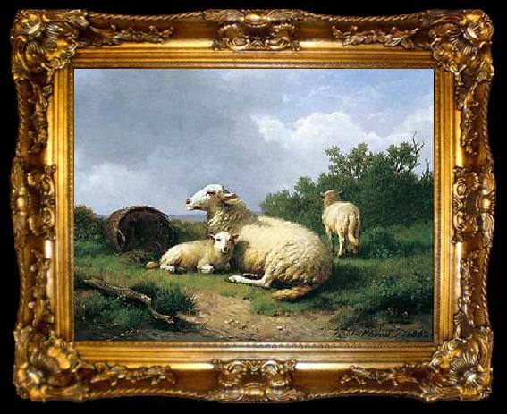 framed  unknow artist Sheep 067, ta009-2